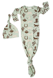 Giddy Bamboo Knotted Gown Newborn